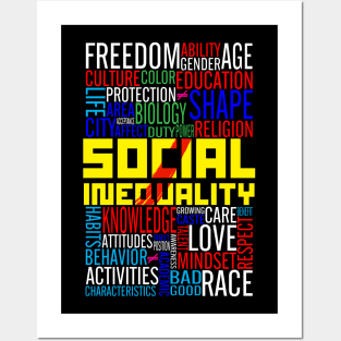 Social inequality Posters and Art